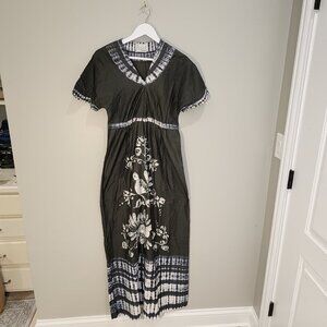 Vintage Original Bette of Jamaica Maxi Dress Kaftan Tropical Vacation - Size L